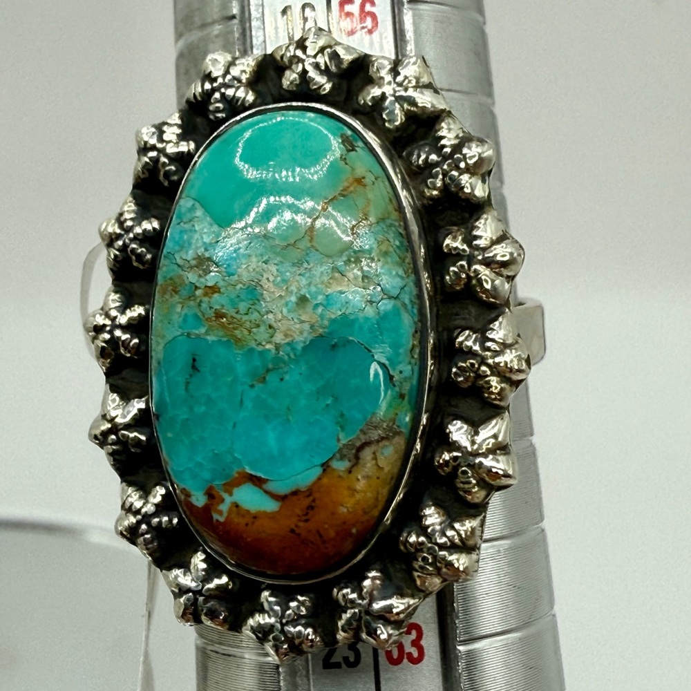 NWT Sterling Silver Mojave Turquoise Statement Ring Size 9 – 8.4g - Picture 13 of 16